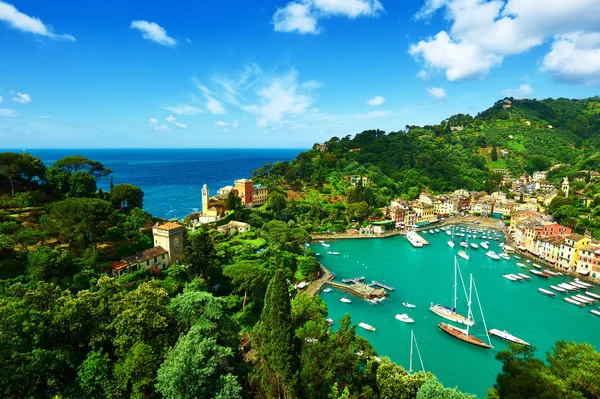 Portofino paese sulla costa — Foto Stock