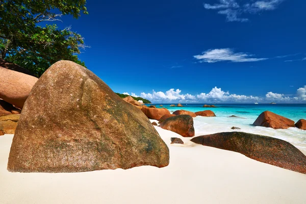 Beautiful beach at Seychelles — Stock Photo, Image