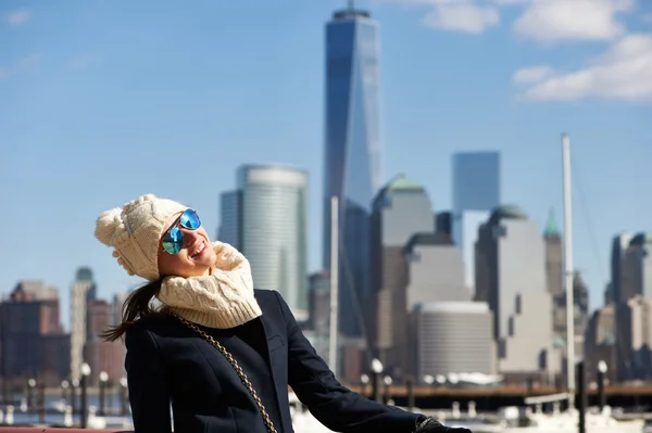 Donna a New York — Foto Stock