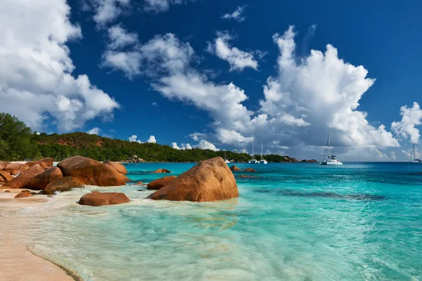 Prachtige strand van Seychellen — Stockfoto