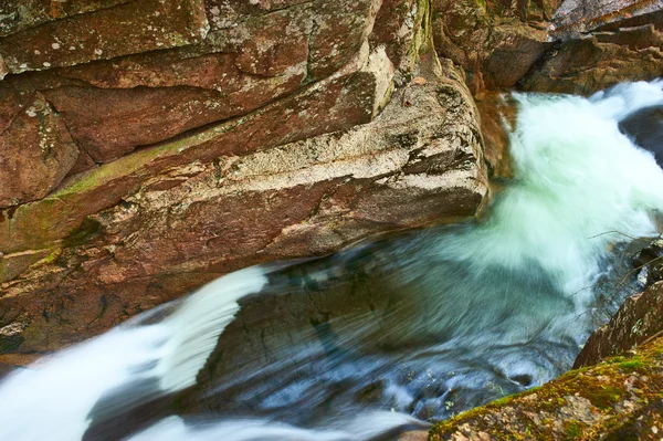 Quedas de Sabbaday na Floresta da Montanha Branca — Fotografia de Stock