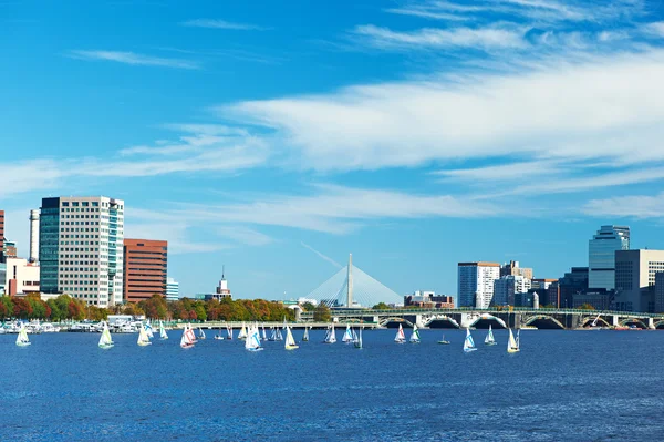 Boston und Charles River — Stockfoto