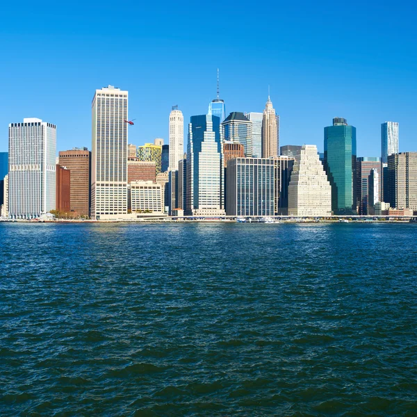 Lower Manhattan skyline — Stock Photo, Image