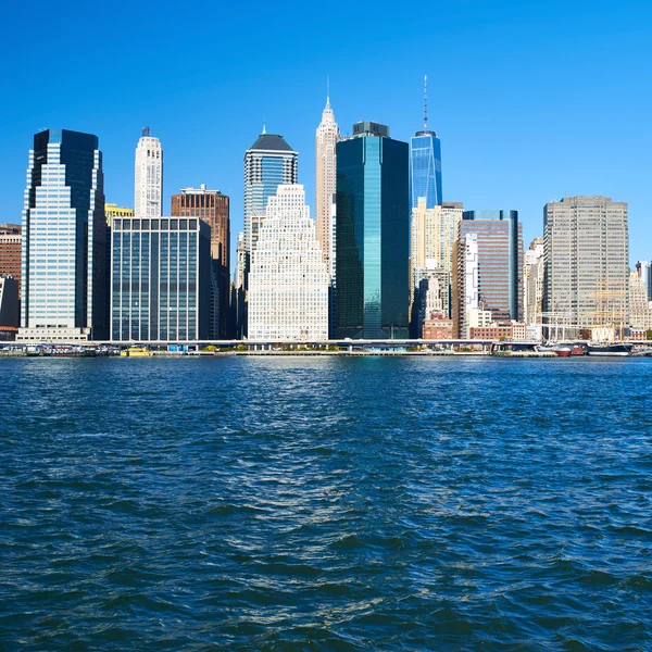 Lower Manhattan skyline — Stock Photo, Image