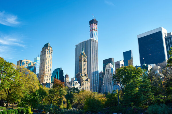 New York view from Central Park