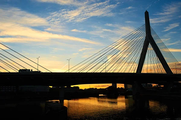 Zakim 벙커 힐 기념탑 교량 — 스톡 사진