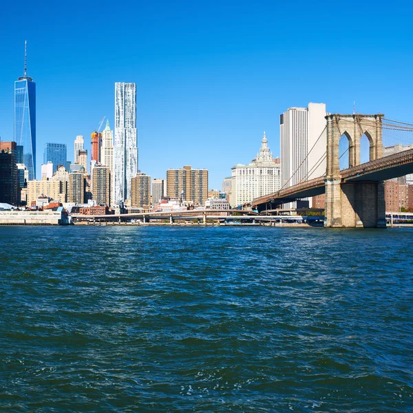 Lower Manhattan skyline — Stock Photo, Image