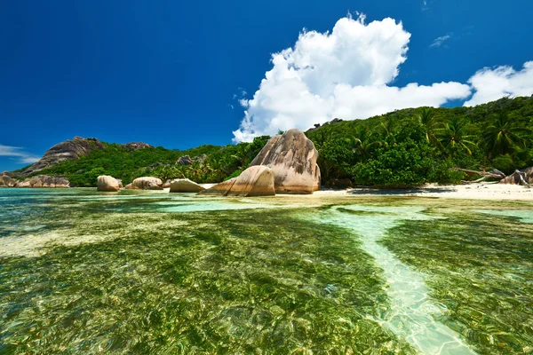 Belle plage aux Seychelles — Photo