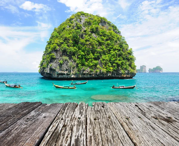 Unbewohnte Insel in Thailand — Stockfoto