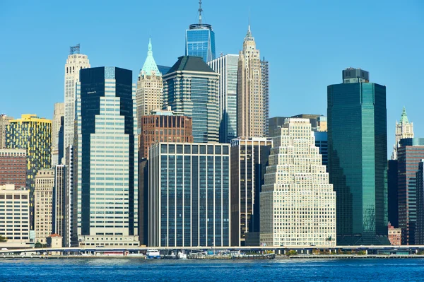 Lower Manhattan skyline — Stock Photo, Image