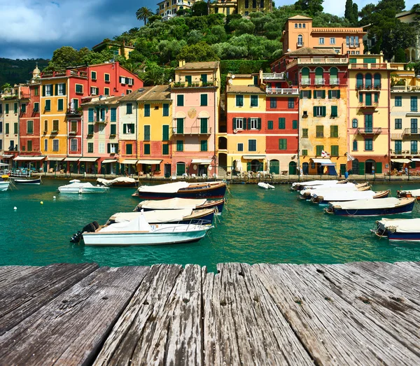 Portofino dorp in Italië — Stockfoto