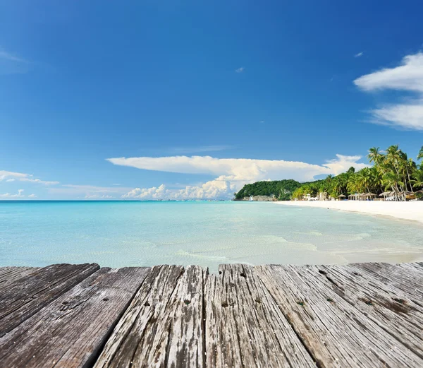 Piękna dzikiej plaży na wyspie zdalnego — Zdjęcie stockowe