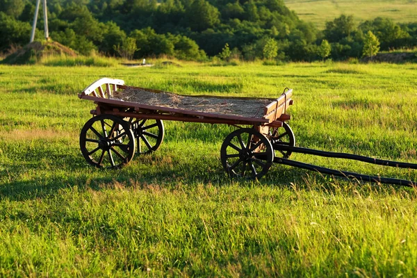 Rural wooden cart — Stock Photo, Image