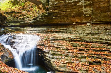 Watkins Glen Devlet Park şelale mağara