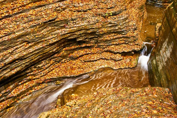 Jeskyně vodopád v Watkins Glen státní park — Stock fotografie