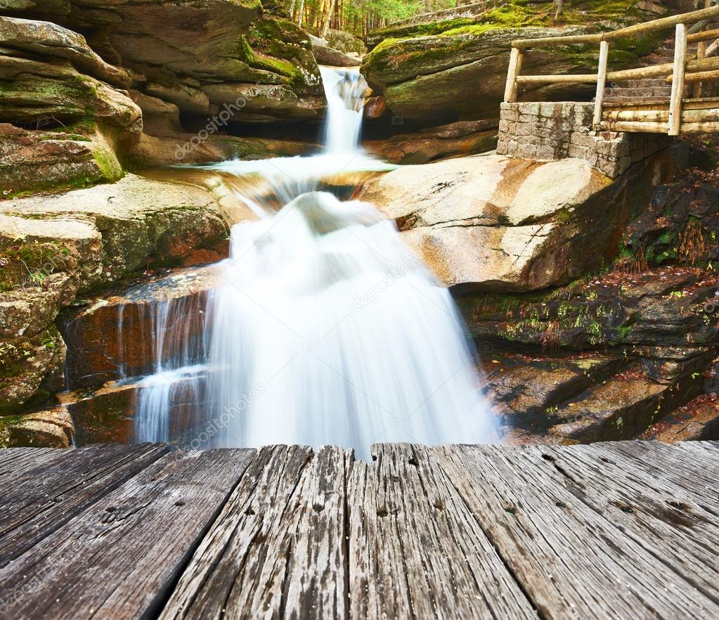 Sabbaday Falls in White Mountain National Forest