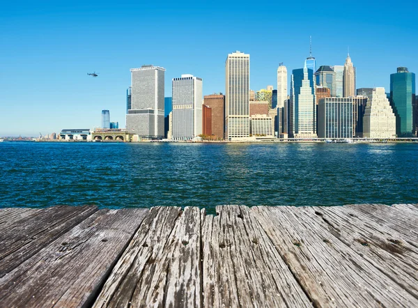 Lower Manhattan skyline — Stock Photo, Image