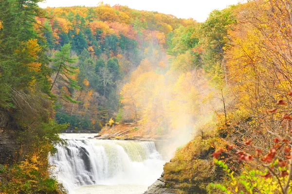 Waterval op Letchworth State Park — Stockfoto