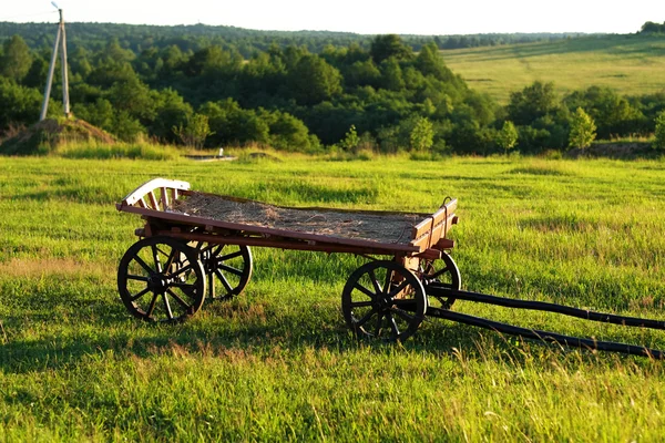 Vieux chariot en bois — Photo