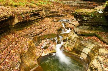 Watkins Glen Devlet Park şelale mağara