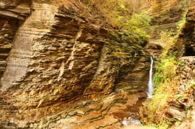 Watkins Glen Park şelale mağara