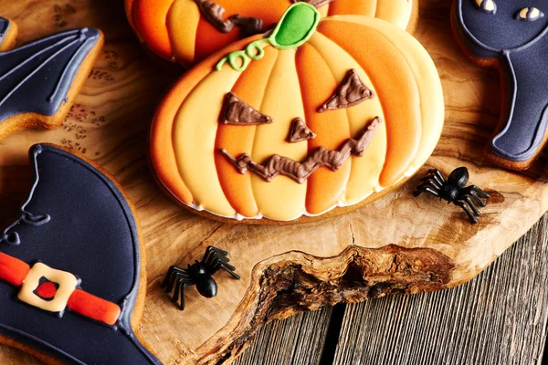 Halloween selbst gebackene Lebkuchen — Stockfoto