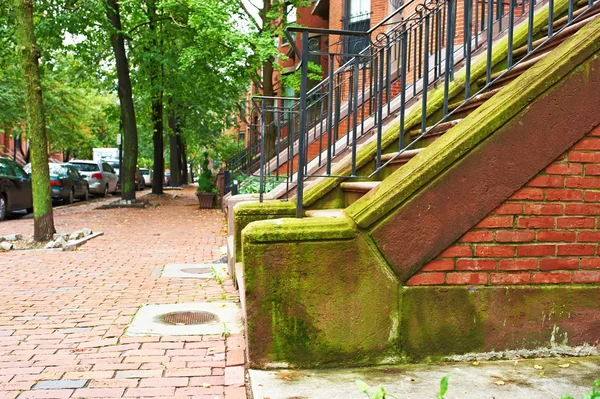 Calle en el barrio de Boston — Foto de Stock