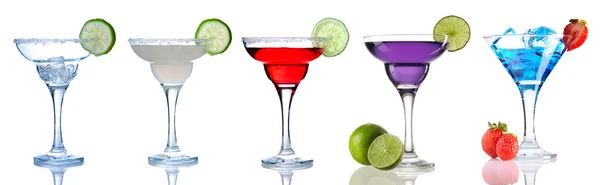 Margarita och Daiquiri cocktails samling — Stockfoto