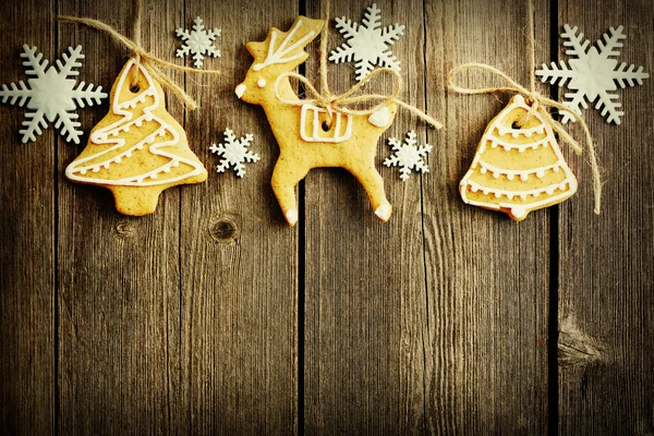 Biscotti di pan di zenzero di Natale — Foto Stock