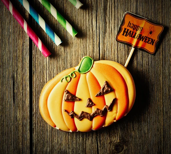 Galleta de jengibre casera de Halloween — Foto de Stock