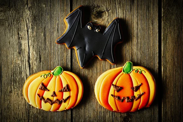 Galletas de jengibre caseras de Halloween —  Fotos de Stock