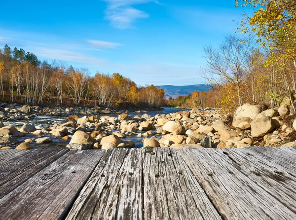 Swift River at autumn — Stock Photo, Image