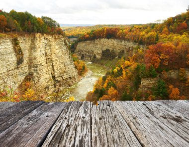 Sonbahar sahne, Letchworth State Park