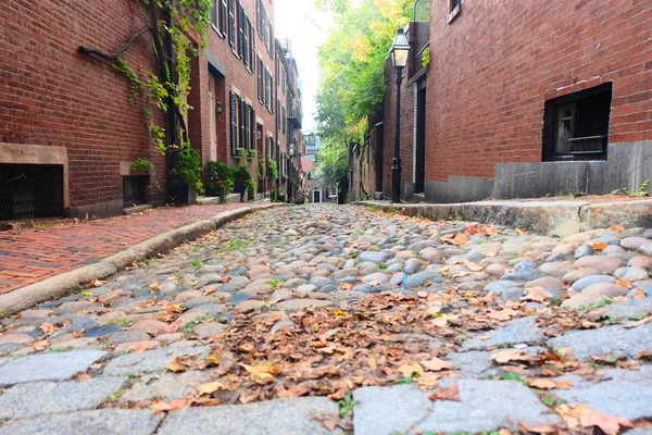 Historic Acorn Street en Boston, EE.UU. . — Foto de Stock