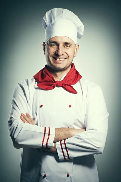 Retrato de chef masculino — Foto de Stock