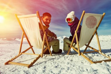 Kış dağlarda çifte