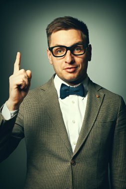 gözlük ve papyon Nerd