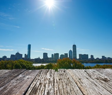 Boston manzarası görünümü