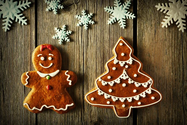 Christmas gingerbread cookies — Stock Photo, Image