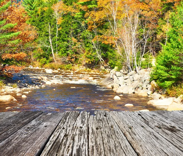 Swift River at autumn — Stock Photo, Image