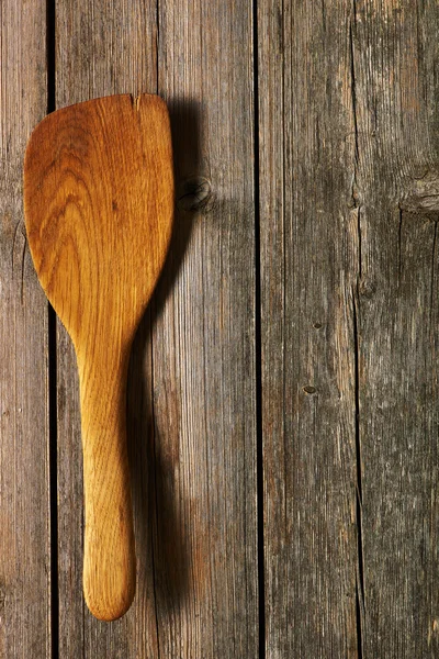 Wooden spatula on table — Stock Photo, Image