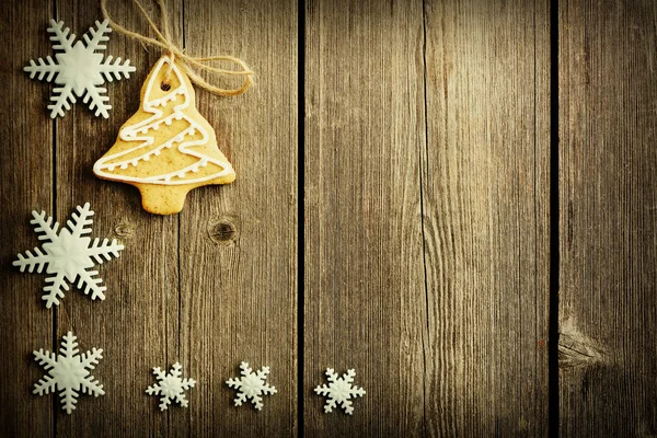 Kerstmis zelfgemaakte peperkoek koekjes — Stockfoto