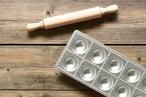 Utensílios de cozinha para massas caseiras — Fotografia de Stock