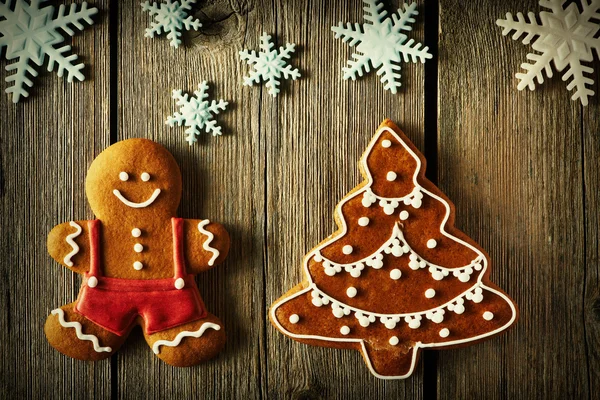 Biscotti di pan di zenzero di Natale — Foto Stock