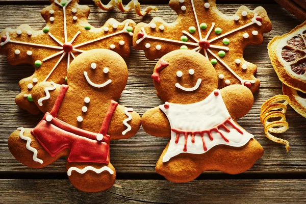 Christmas gingerbread cookies — Stock Photo, Image