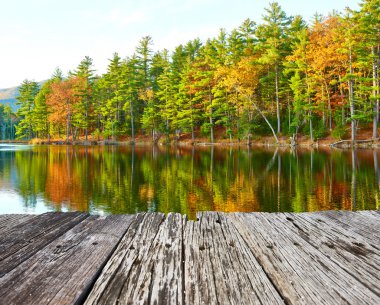Beyaz dağ Ulusal Ormanı gölette