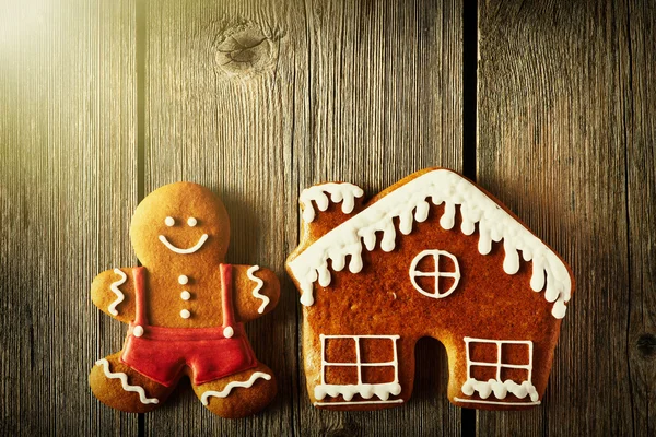 Biscuits au pain d'épice de Noël — Photo