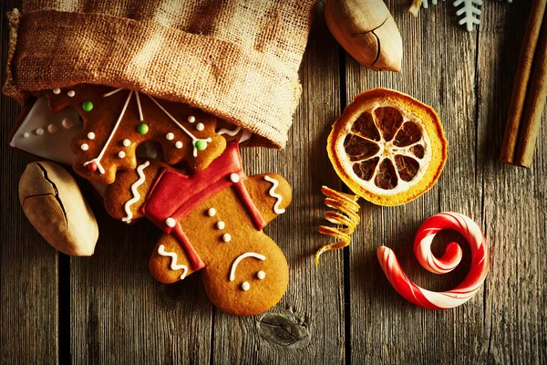 Biscoitos de gengibre de Natal — Fotografia de Stock