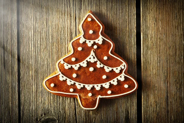 圣诞姜饼自制饼干 — 图库照片