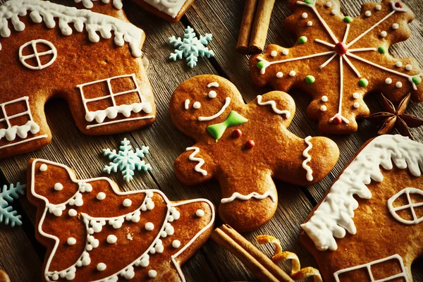 Biscoitos de gengibre de Natal — Fotografia de Stock